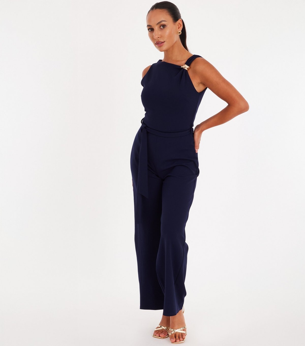 Quiz Women's Navy Scuba Jumpsuit Quiz New Look - 2
