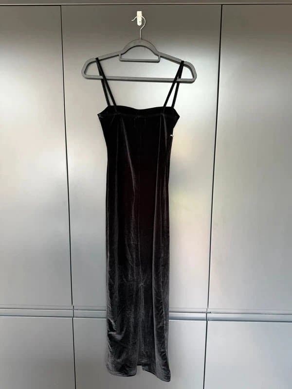 ASOS Velvet midi dress