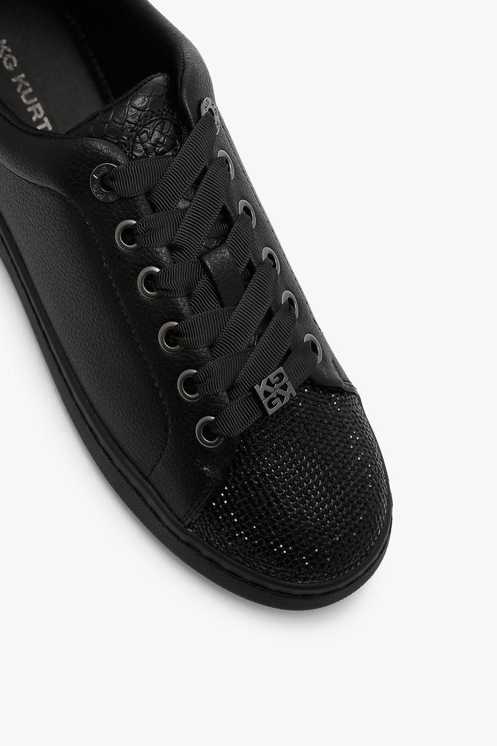 KG Kurt Geiger KG Kurt Geiger Women's 'Liza Lace Up Gem' Trainers in Black - 4