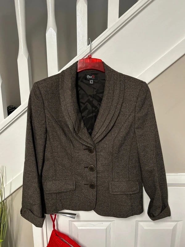 Oscar Brown Wool Blazer