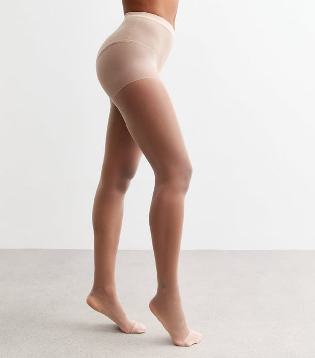 New Look Cream 3 Pack of 15 Denier Sheer Matt Tights New Look - 3