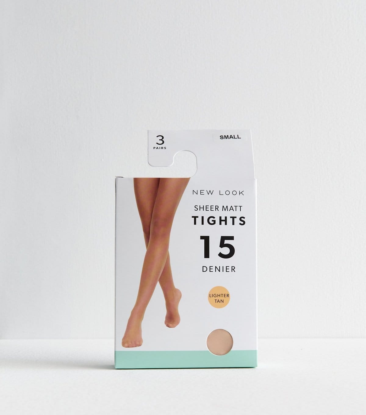 New Look Cream 3 Pack of 15 Denier Sheer Matt Tights New Look - 4