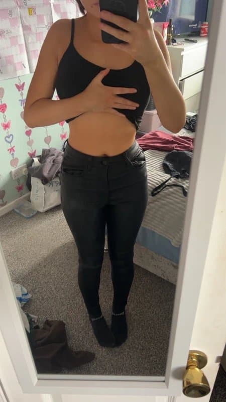 New Look skinny leather pants