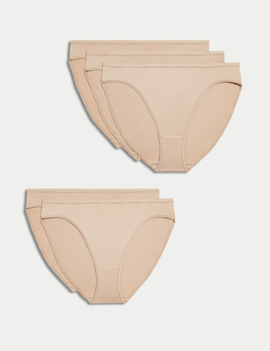 Marks & Spencer M&S 5pk Microfibre High Leg Knickers Rose Quartz