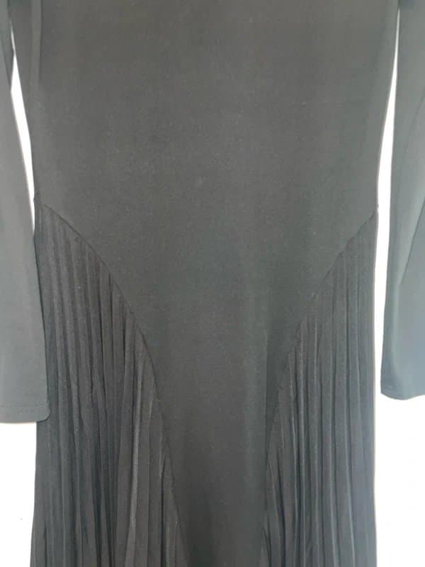 No Label Black Summer Pleat detail dress size UK M