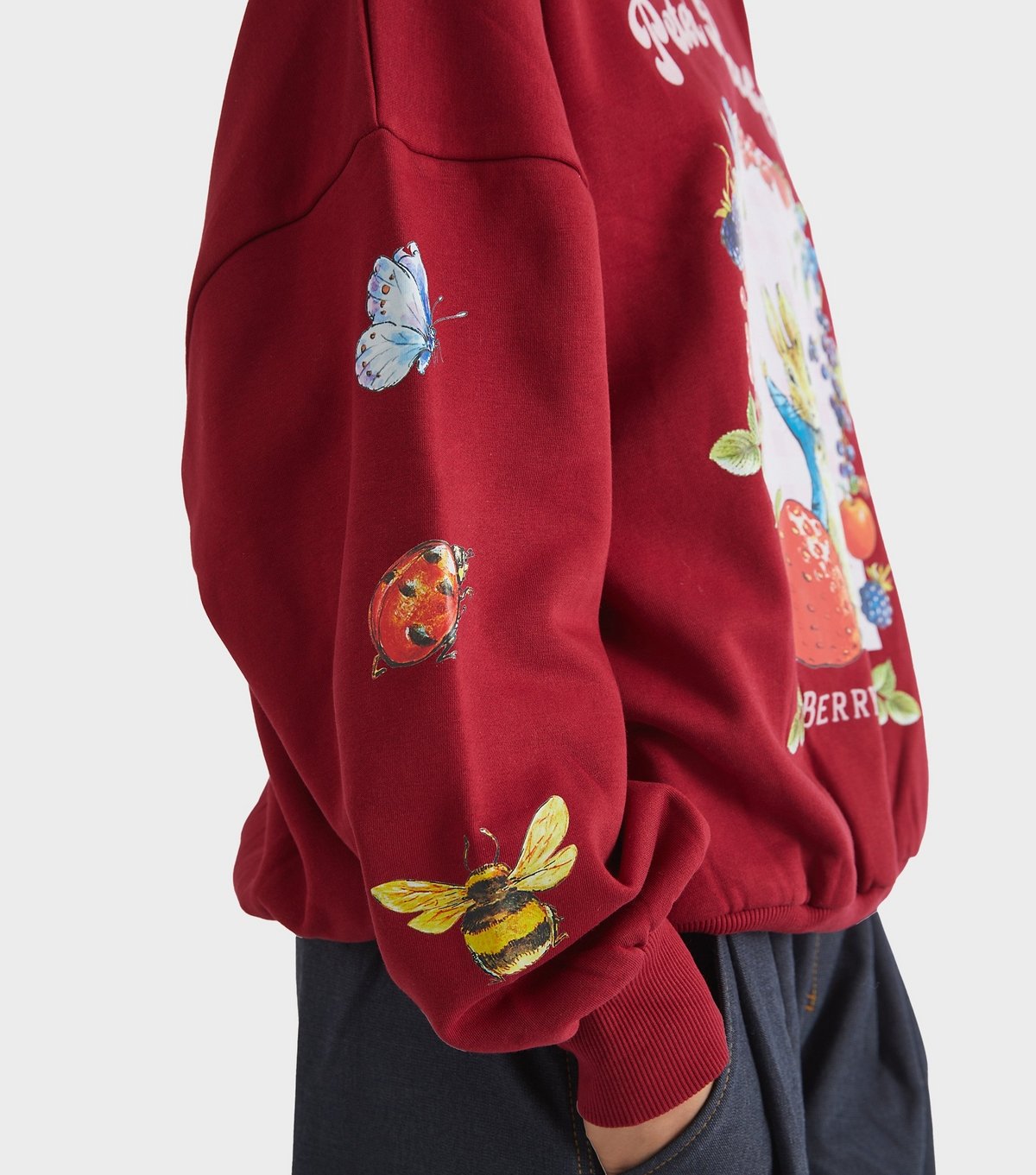 Skinnydip Women's Red Peter Rabbit Print Sweatshirt Skinnydip New Look - 4