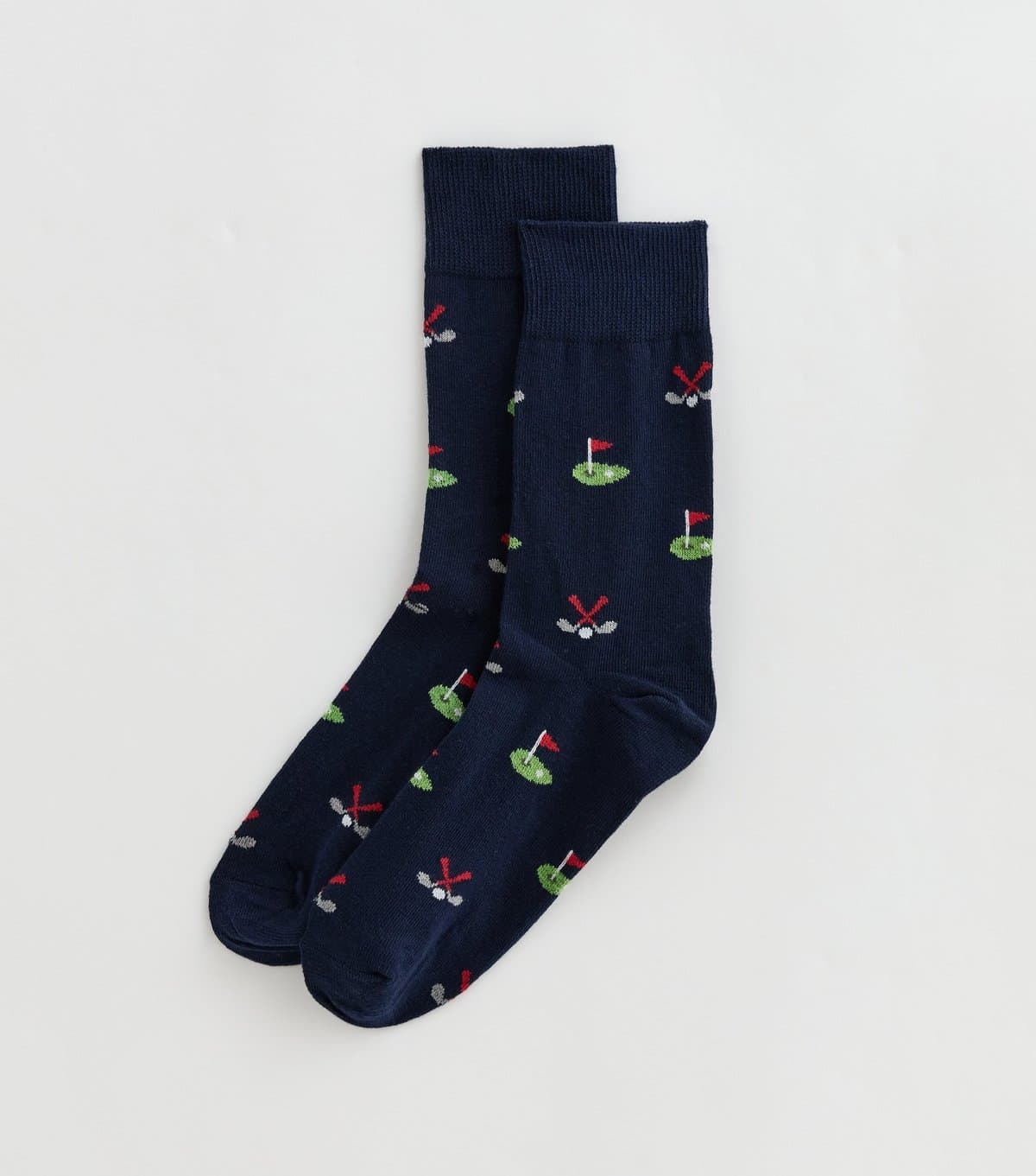 New Look Men's Mens Navy Golf Pattern Ankle Socks New Look