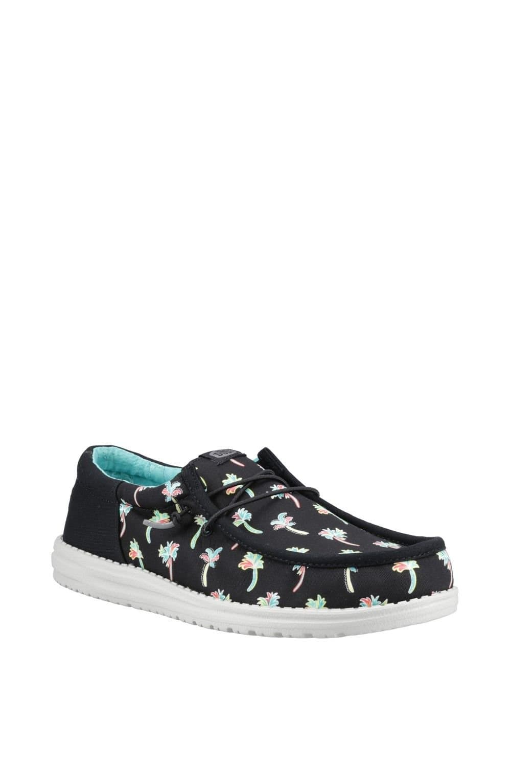 Hey Dude Hey Dude Men's Wally Funk Party Palm Shoes in Black