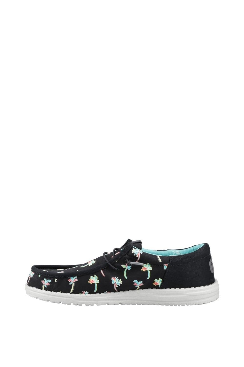 Hey Dude Hey Dude Men's Wally Funk Party Palm Shoes in Black - 4