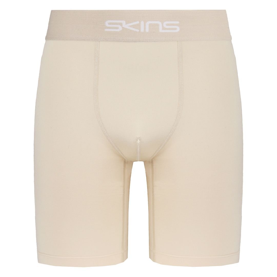 Skins Skins Men's DNAmic Force Natural Beige Compression Shorts in Light Beige - 2