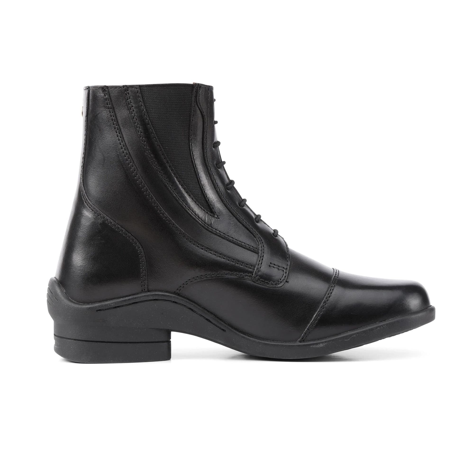 Moretta Moretta Women's Alessia Grain Leather Paddock Boots in Black