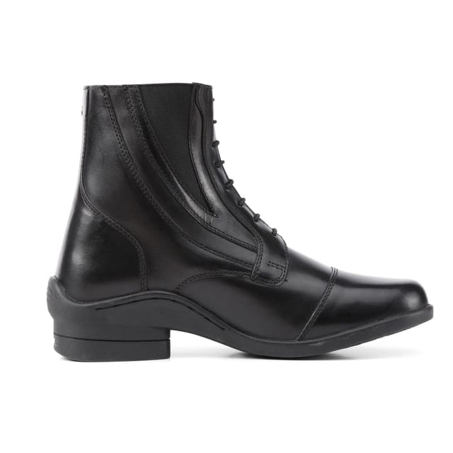Moretta Moretta Women's Alessia Grain Leather Paddock Boots in Black - 3