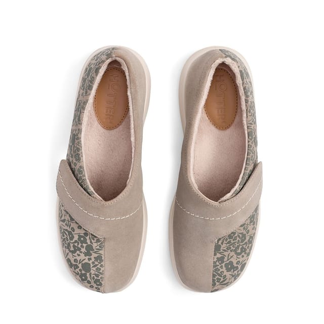 Hotter Hotter Women's 'Wrap' Slippers in Light Beige - 3