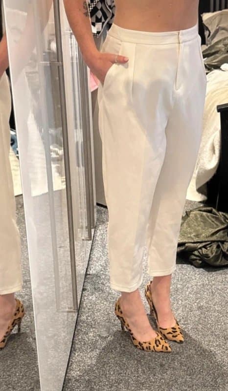 Topshop White topshop trousers