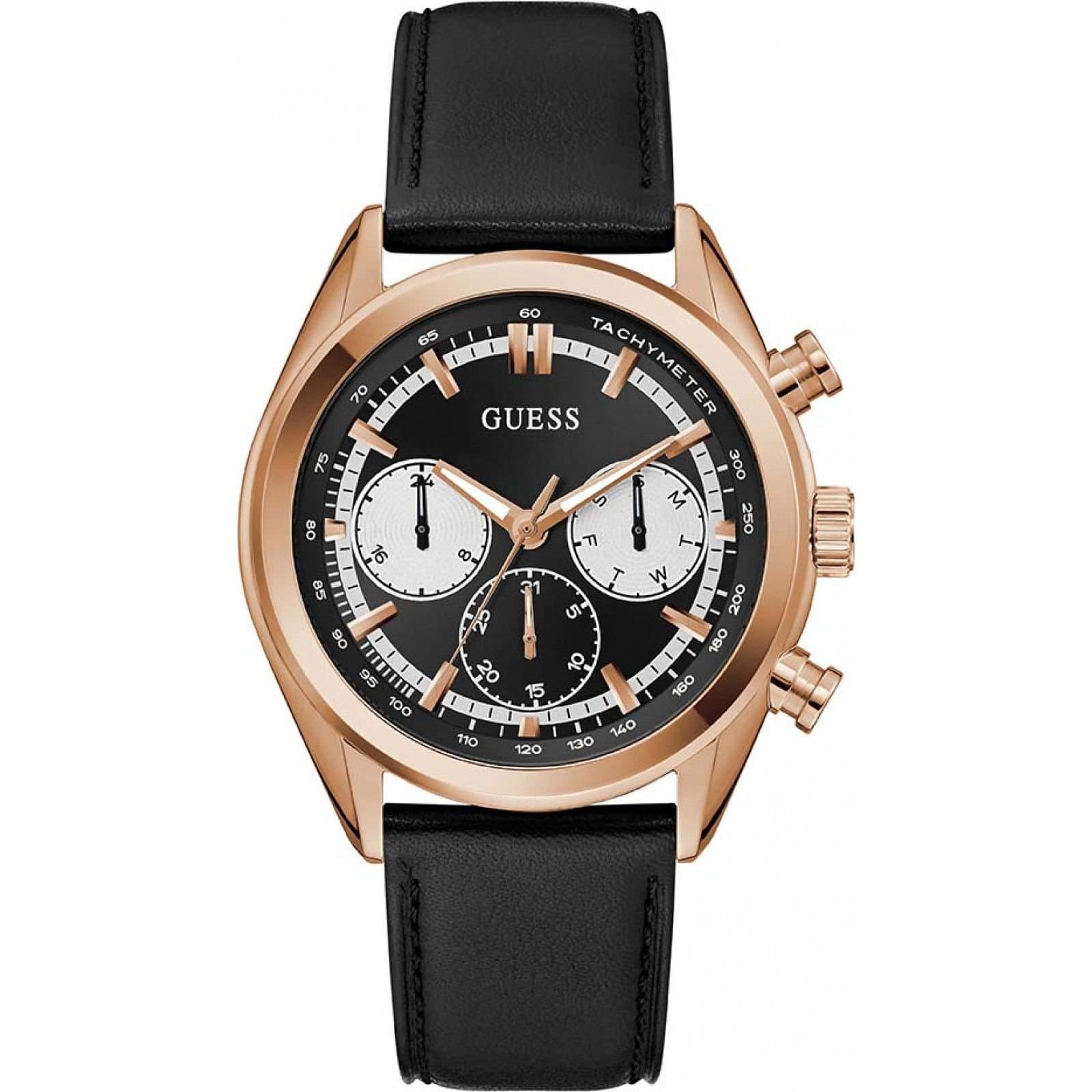 GUESS Guess Men's GW0972G4 Dress 44mm Quartz Watch in Black