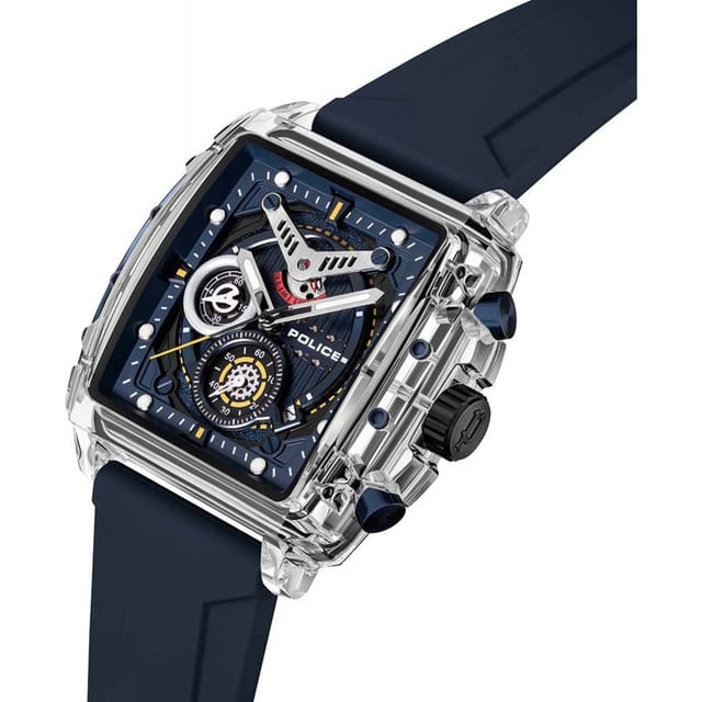 Police Police Men's PEWGO0052403 Urban 43mm Quartz Watch in Blue - 2