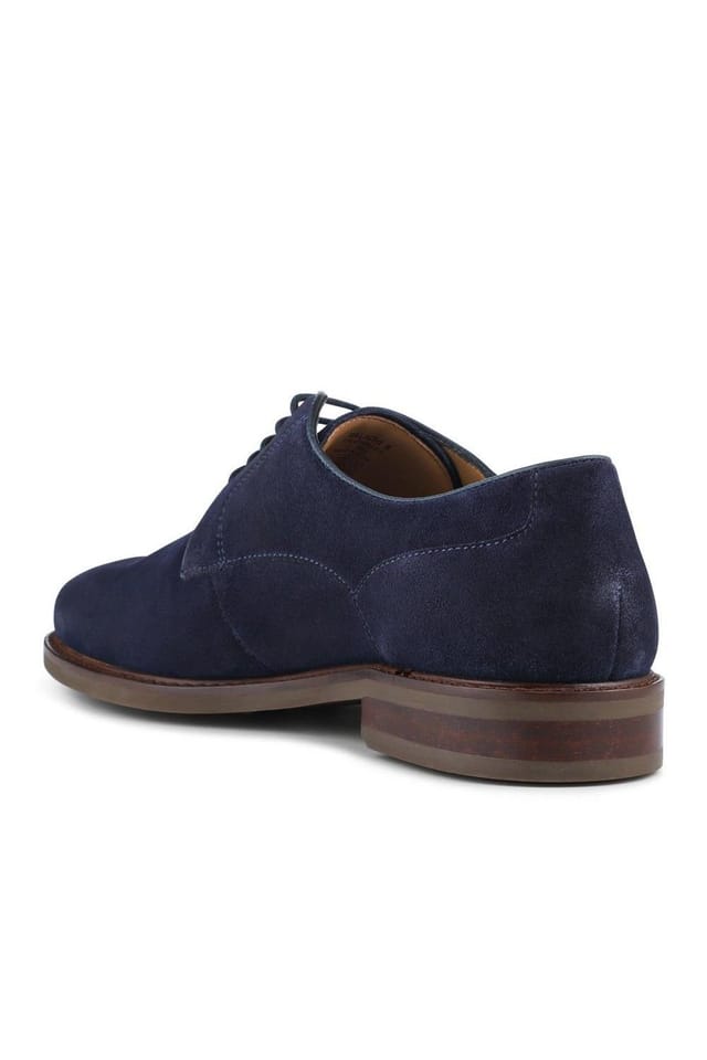 Jones Bootmaker Jones Bootmaker Men's Malachi Smart Casual Leather Lace Up Shoes in Blue - 3
