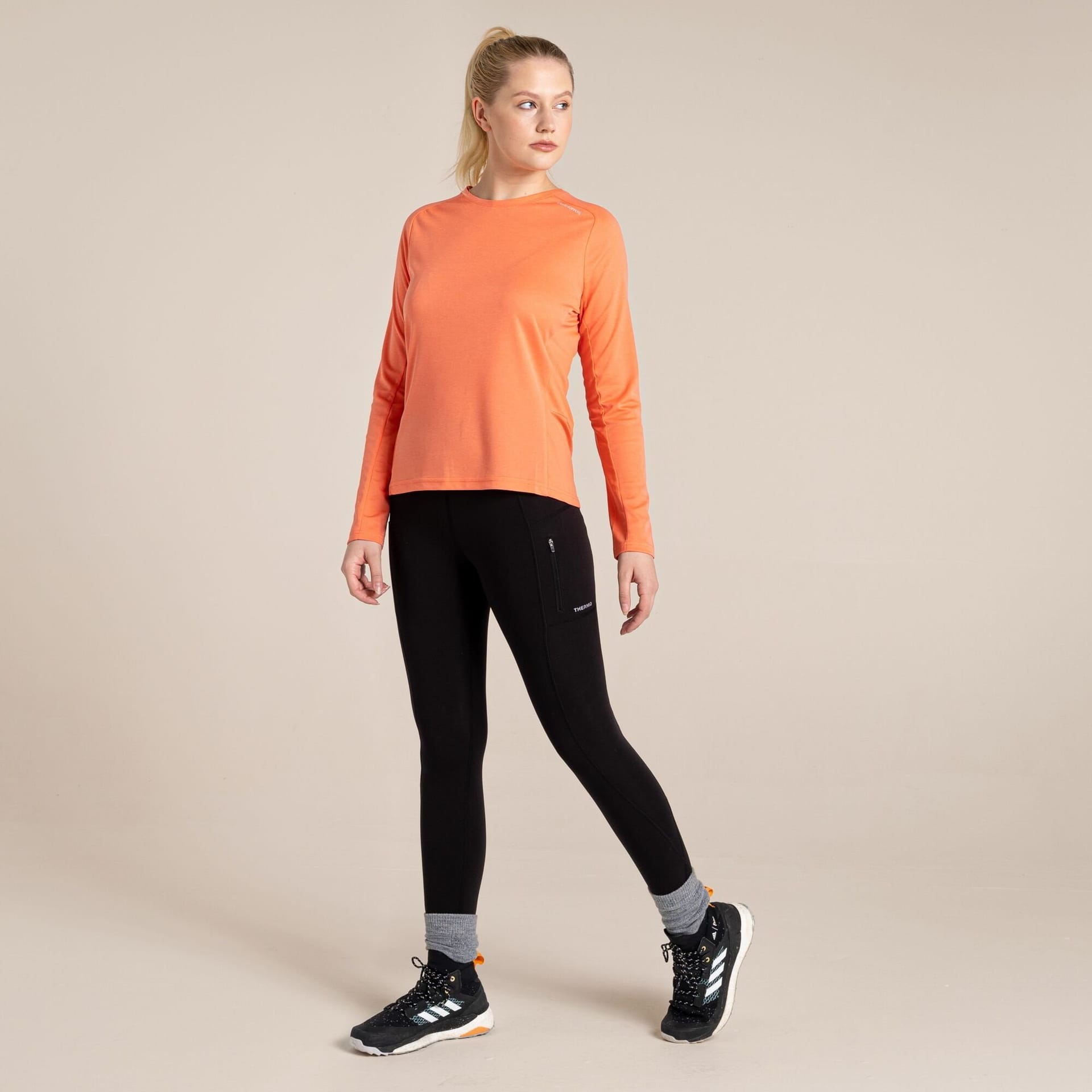 Craghoppers Craghoppers Women's Kiwi Pro Thermo' Walking Leggings in Jet Black - 4