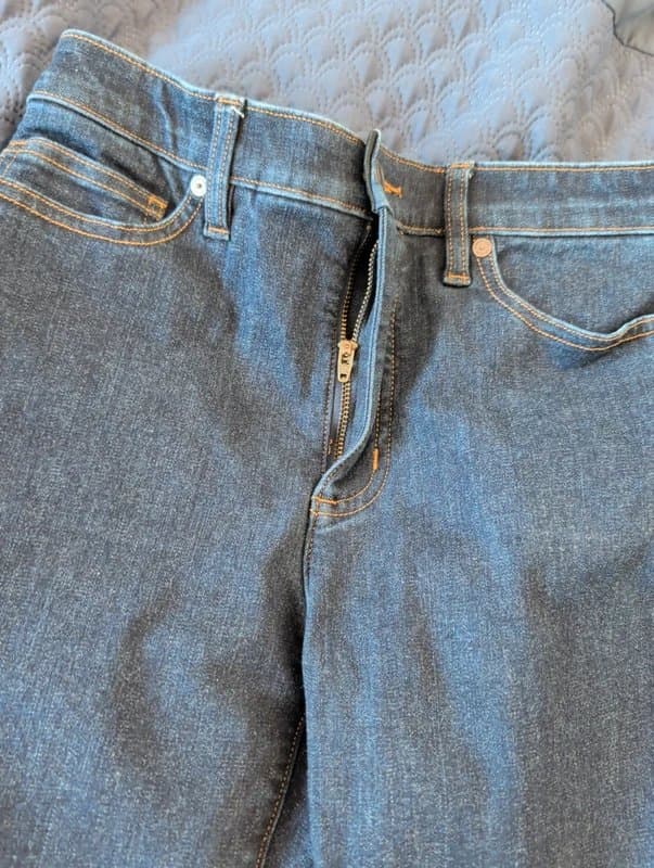 Lands End Lands' End Indigo Blue Skinny Jeans UK 12 Very Good Condition