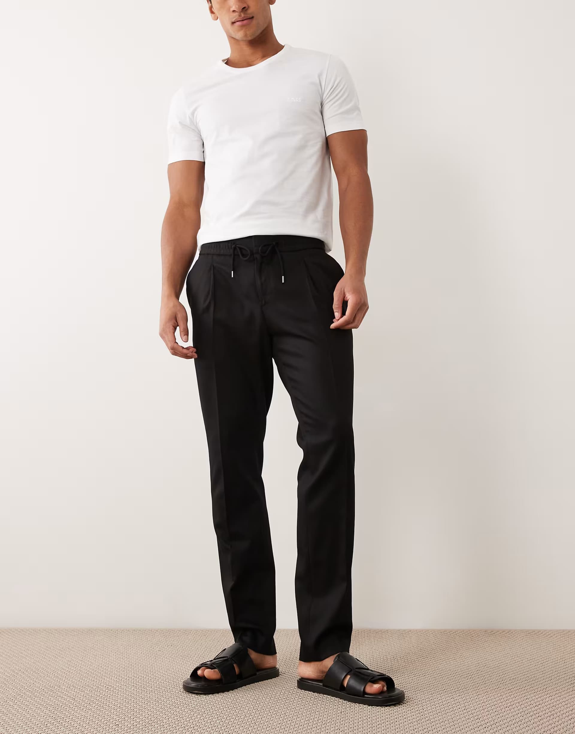 ASOS ASOS Hugo Red Black Smart Slim Fit Trousers