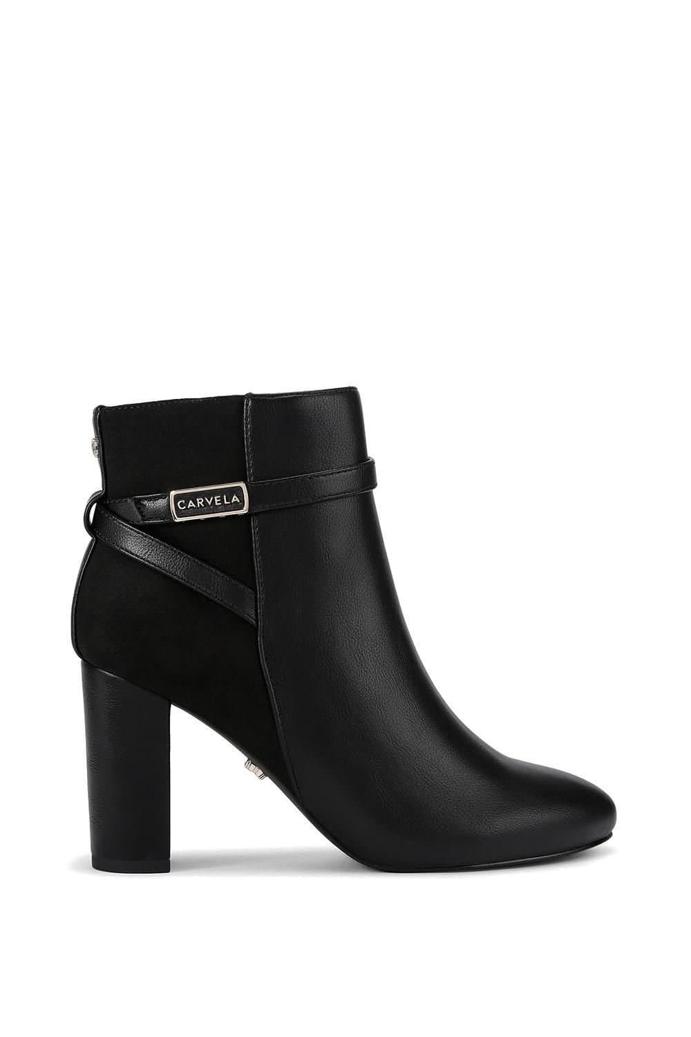 Carvela Carvela Women's 'Tempt Trim Ankle' Fabric Boots in Black