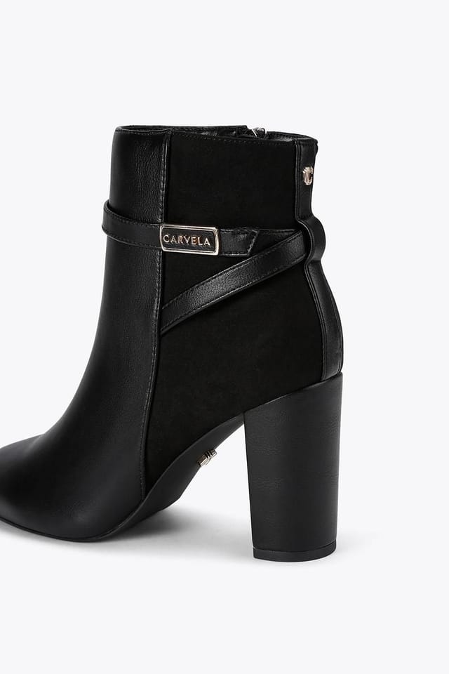 Carvela Carvela Women's 'Tempt Trim Ankle' Fabric Boots in Black - 3