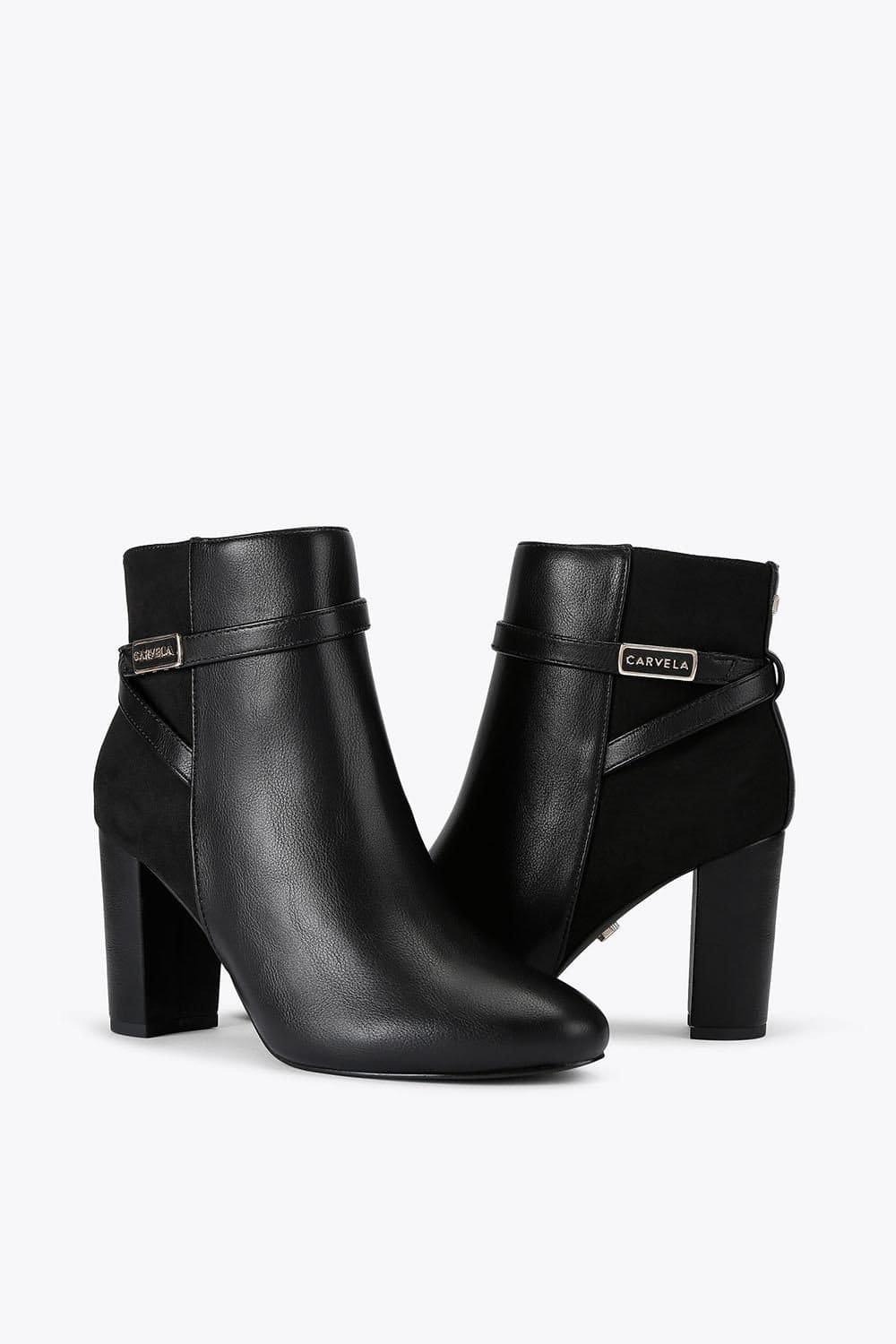 Carvela Carvela Women's 'Tempt Trim Ankle' Fabric Boots in Black - 4