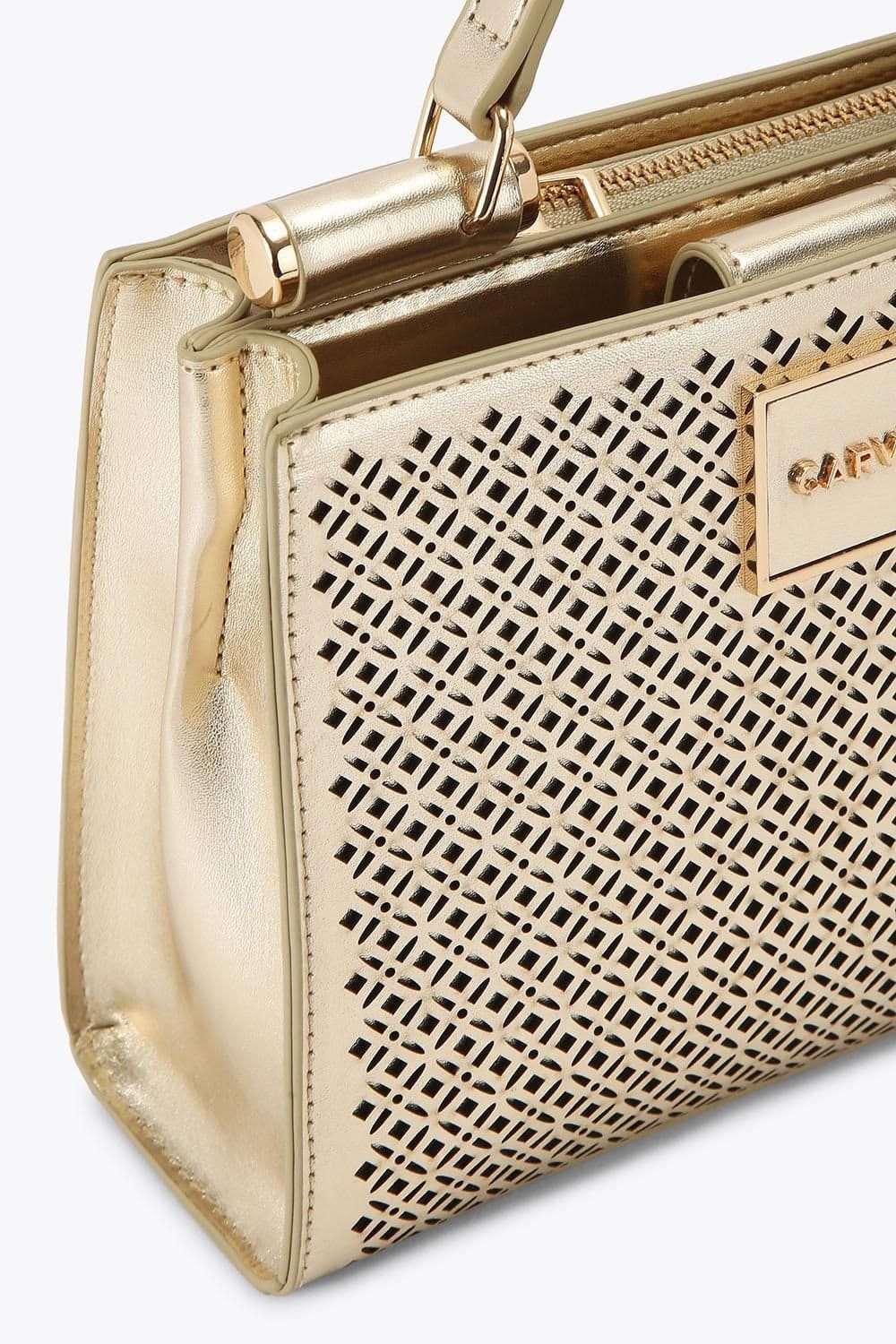 Carvela Carvela Women's 'Jessica Laser Mini' Bag in Gold - 4