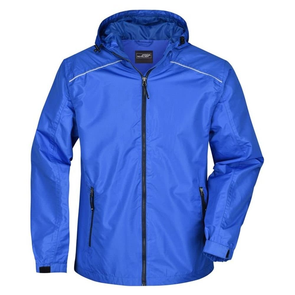 James and Nicholson James and Nicholson Men's Waterproof Jacket in Mid Blue