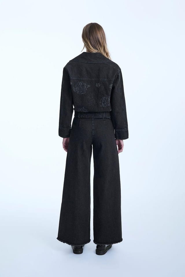 James Lakeland James Lakeland Women's Denim Biker Jacket in Black - 2