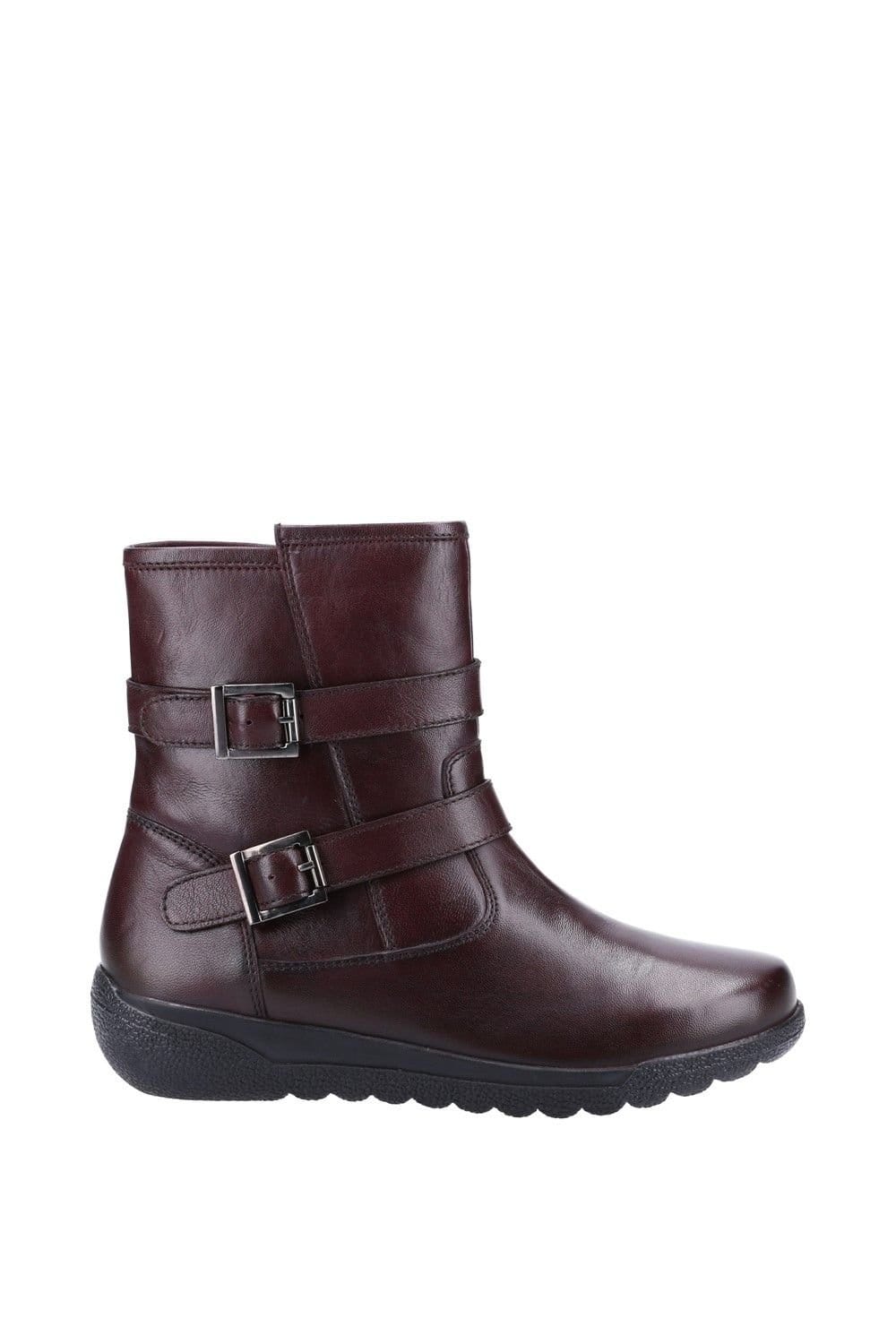 Fleet & Foster Fleet & Foster Women's Zambia Zip Mid Boot in Wine - 4