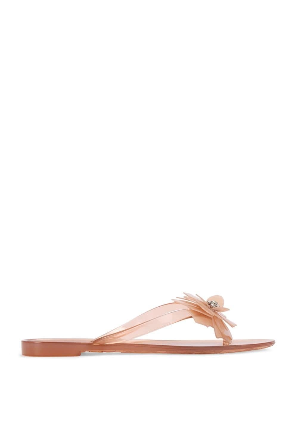 Carvela Carvela Beige 'Arena Flower Sandal' Flip Flops