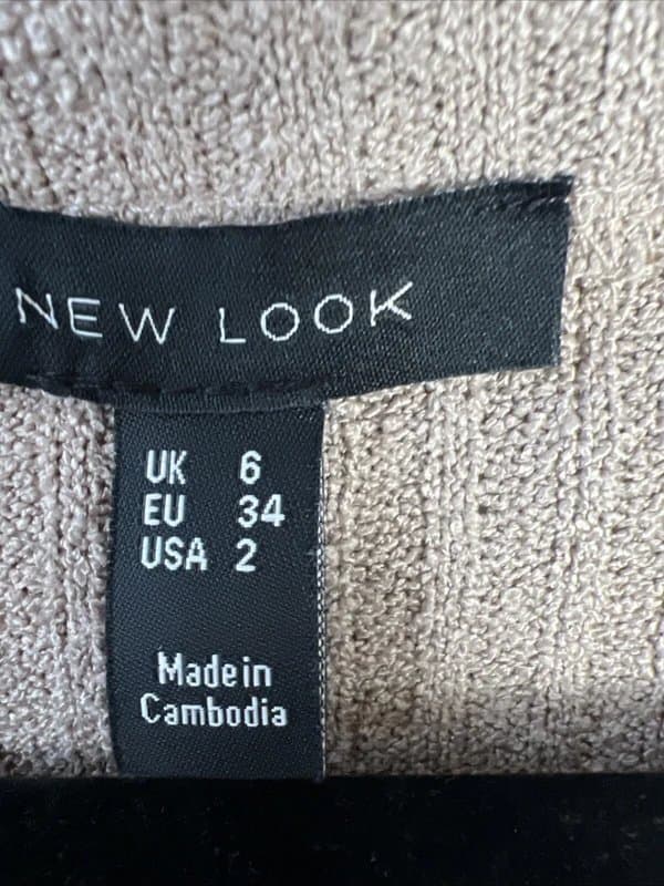 New Look New look  - sleveless knit top - size 6 - brown