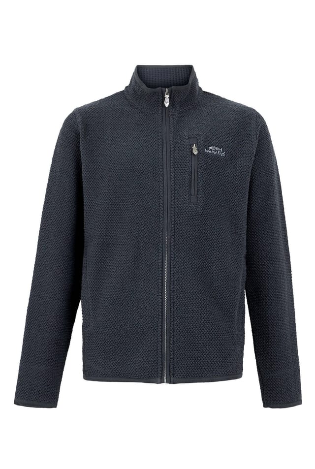 Weird Fish Weird Fish Men's Transom Full Zip Macaroni Sweatshirt in Navy - 2