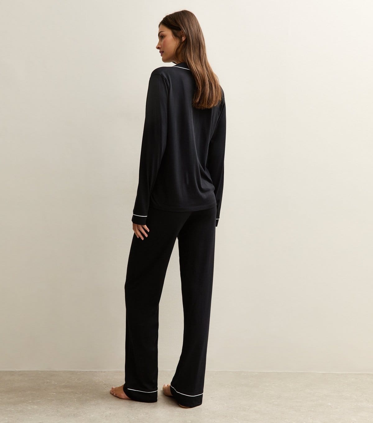 New Look Women's Tall Black Shirt and Trousers Pyjama Set New Look - 4