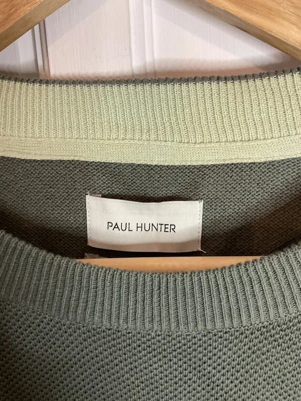 Paul Hunter Paul Hunter Anton Embroidery Agave Green XXl Jumper Sweater Designer BNWT New