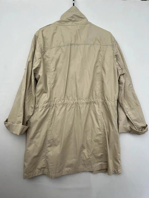 Denim Co Denim Co Beige Utility Parka Jacket UK 14