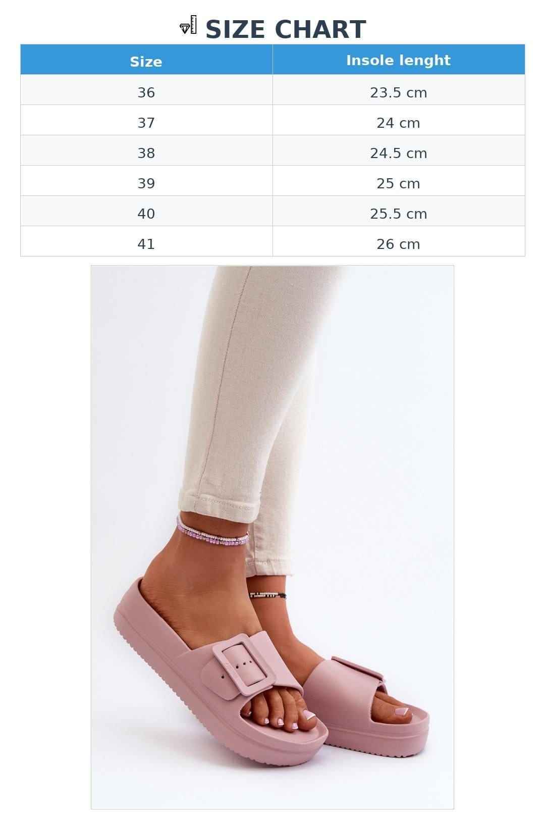 Love Lace Love Lace Women's Big Star Platform Buckle Strap Foam Flip Flops Sandals Summer in Pink - 4