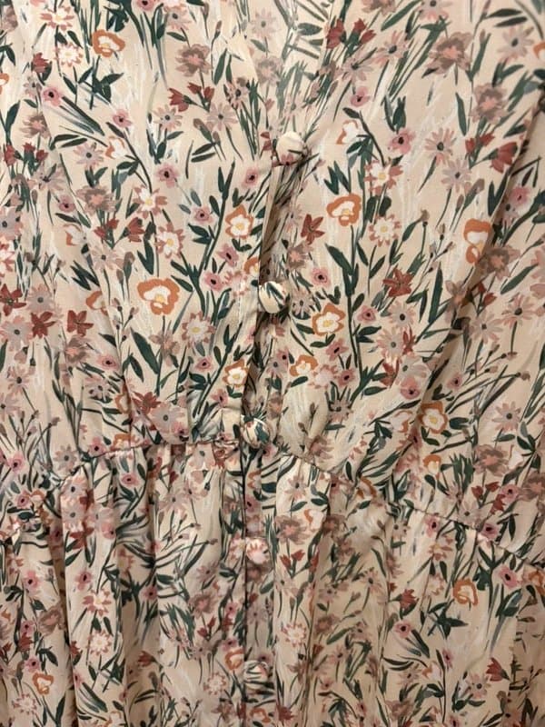 Primark Primark Floral Midi Dress | Size Medium | Boho Button Up Tea Dress