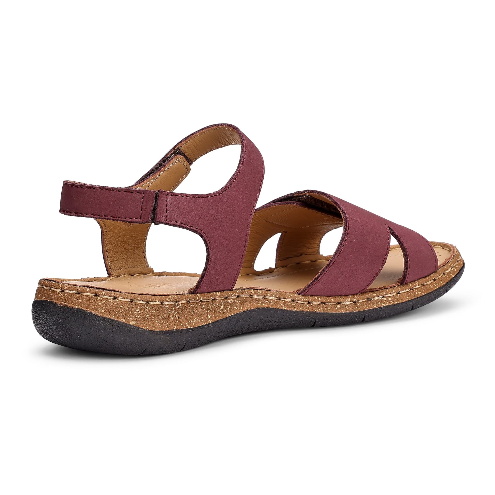 Hotter Hotter Women's Wide Fit 'Piya' Sandals in Maroon - 4