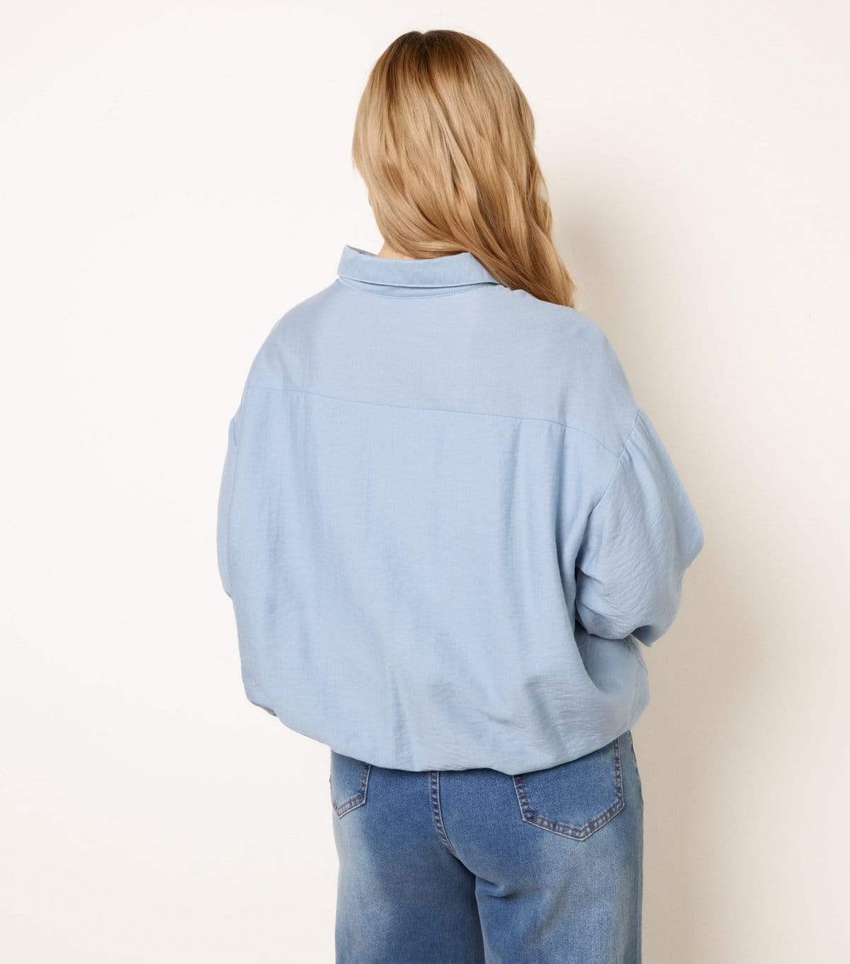Blue Vanilla Women's Light Blue Puffball Hem Shirt Blue Vanilla New Look - 4