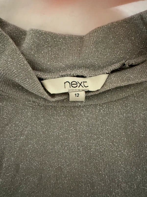 Next Silver metallic festival  top