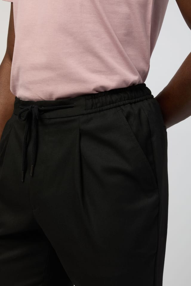 Melka Melka Men's Drawstring Trousers in Black - 3
