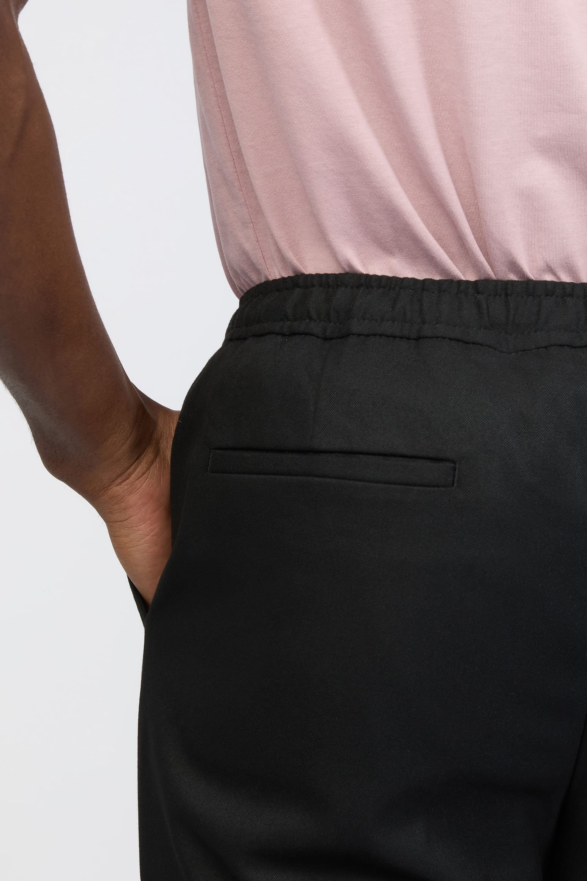 Melka Melka Men's Drawstring Trousers in Black - 4