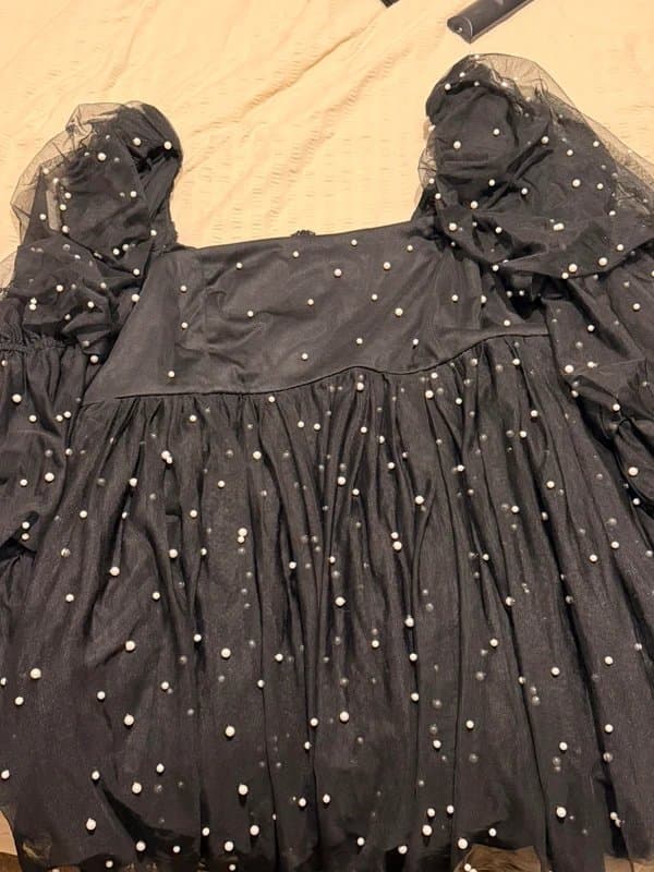 ASOS ASOS baby doll dress with pearl embellishment
