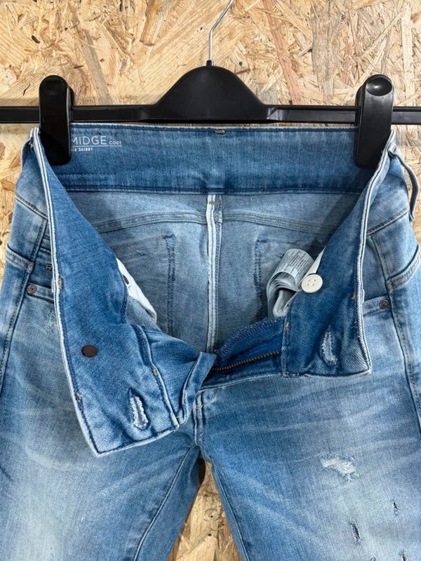 G-Star G-Star Raw Midge Cody Mid Skinny Jeans W25 L30 Women Blue Denim Y2K Vintage - 1