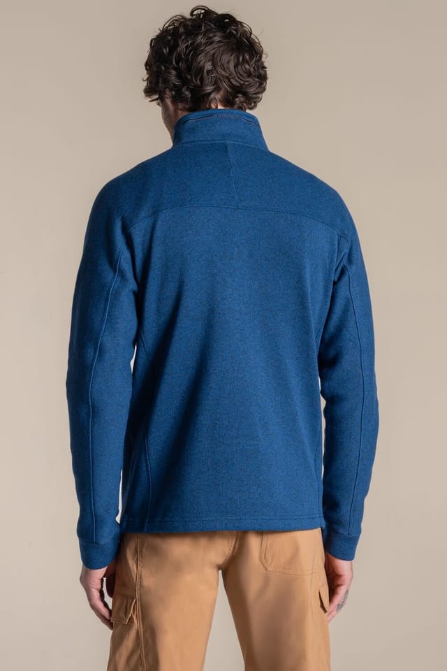 Craghoppers Craghoppers Men's Torney Half-Zip Knit-Look Insulating Active Fleece in Blue - 2