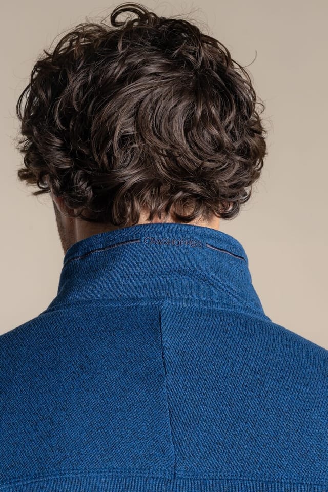 Craghoppers Craghoppers Men's Torney Half-Zip Knit-Look Insulating Active Fleece in Blue - 3