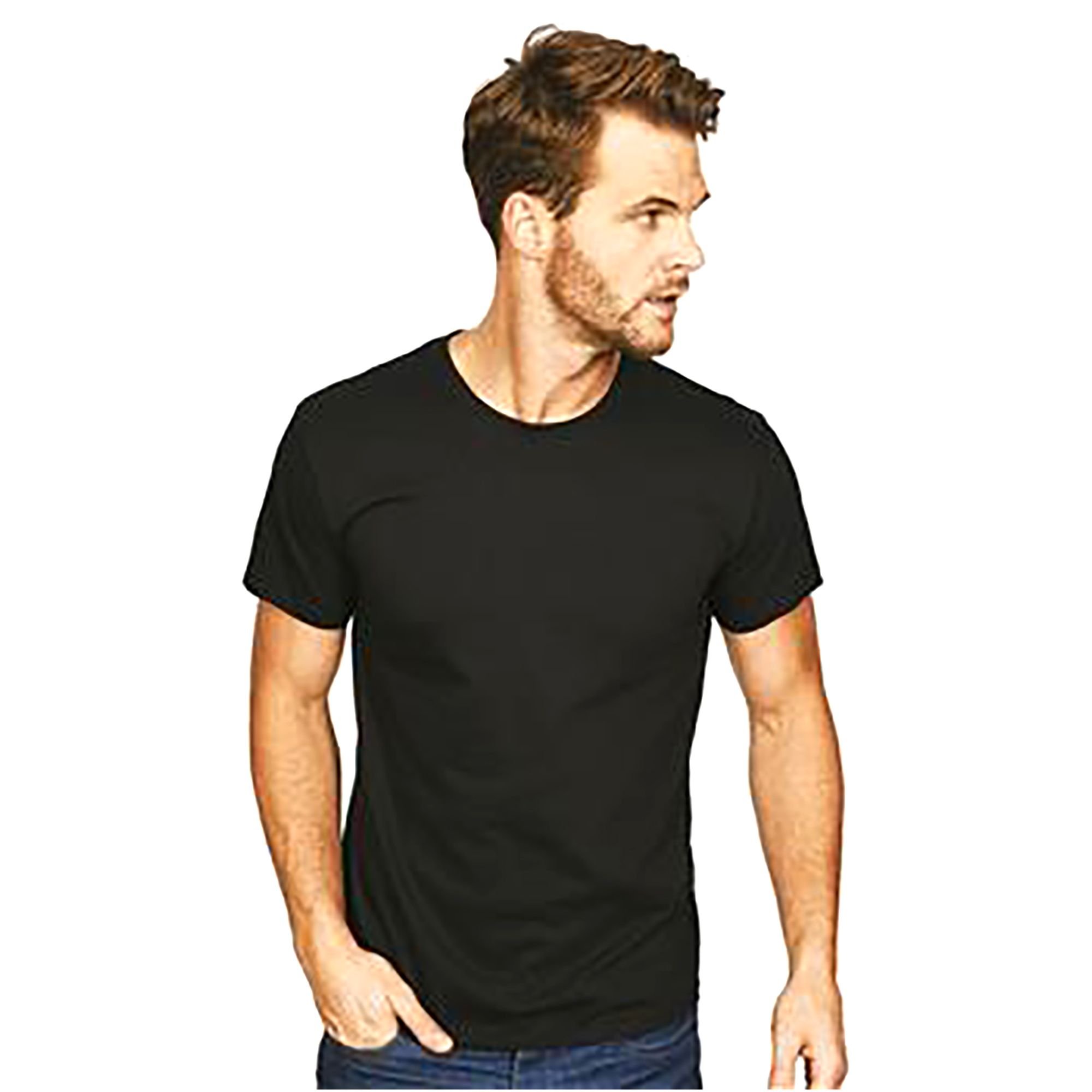 Casual Classics Casual Classics Men's Premium Ringspun Tee in Black - 3