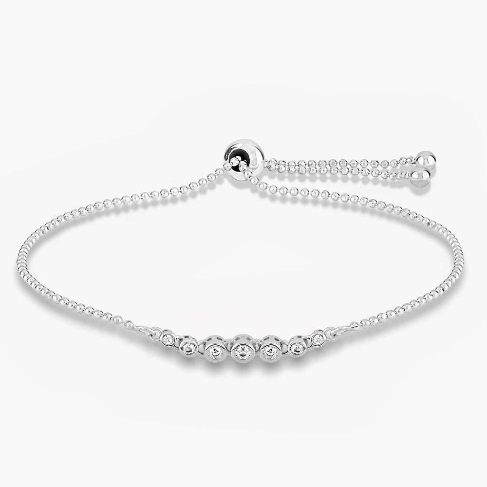 Rosa Lea Rosa Lea Women's Barrels Sliding Bracelet AM-2THB019204 in Silver